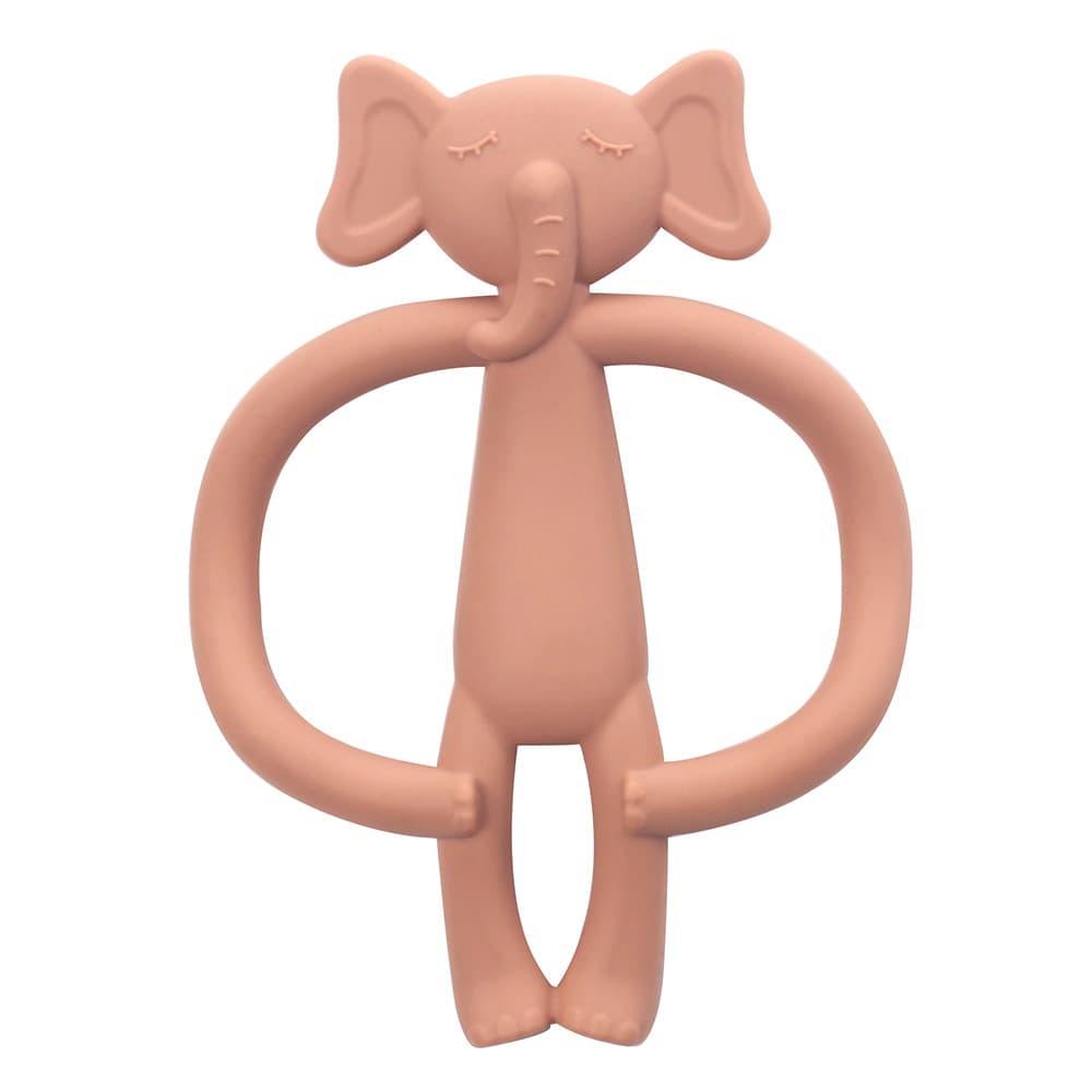 New Baby Cartoon Rabbit Teether Silicone Chew Toy for Infants, Stop Finger Sucking