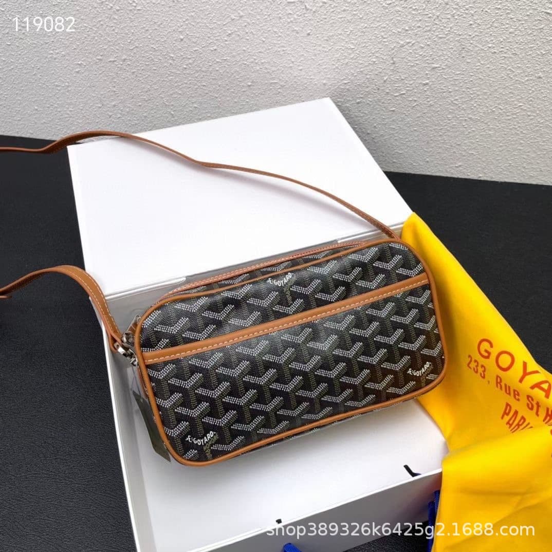 Goya Dogtooth Bag Fashionable High-Quality Korean Style Celebrity Same Shoulder Crossbody Small Square Camera Bag New