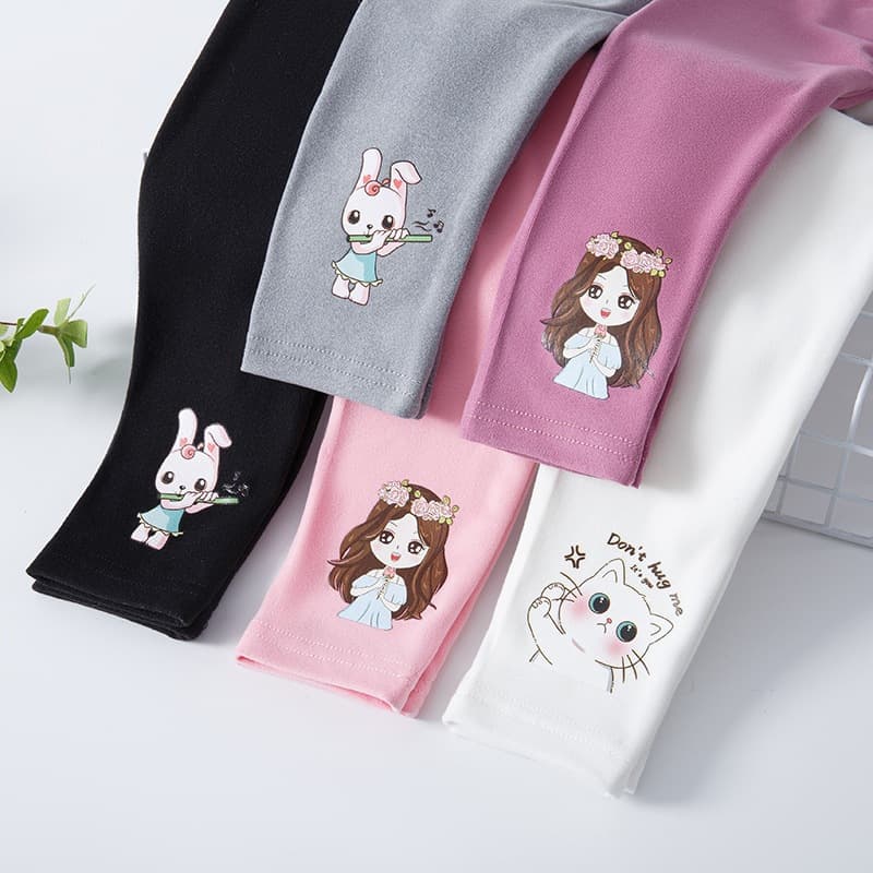 New Winter Thickened Girls' Outerwear Leggings, Fashionable Double-Sided Brushed Fleece, Warm Slim-Fit Kids' Pants