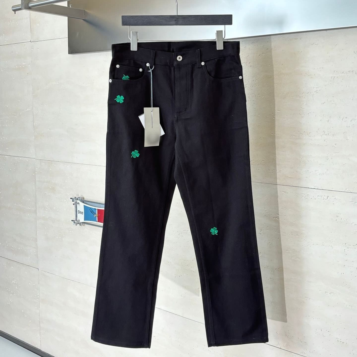 High Quality In Stock DO Jeans SS26 Spring New Four-Leaf Clover Embroidered Cotton Jeans Unisex Streetwear Brand
