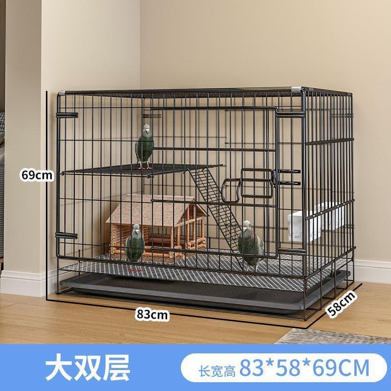 Pigeon and Magpie Cage with Double-Layer Encryption, New Style Large Bird Cage for Home Pigeon Breeding