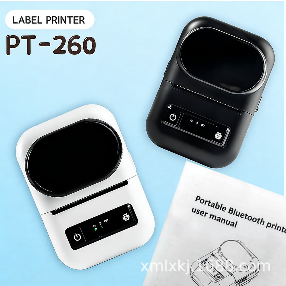 58 Mobile Label Printer Small Home Bluetooth Portable Cross-Border Thermal Barcode QR Code Printer Wholesale