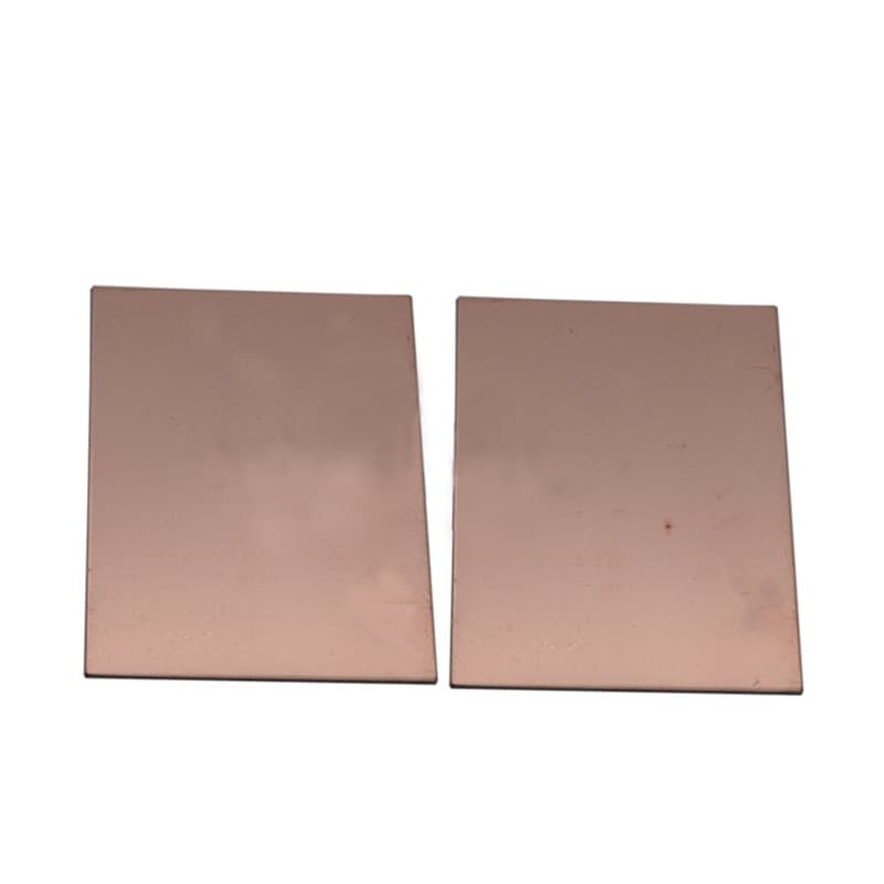 Risym Double-sided Fiberglass Copper Clad Experiment Board, Double-sided FR-4 Fiberglass Material, 7*10cm, 1.5mm Thickness