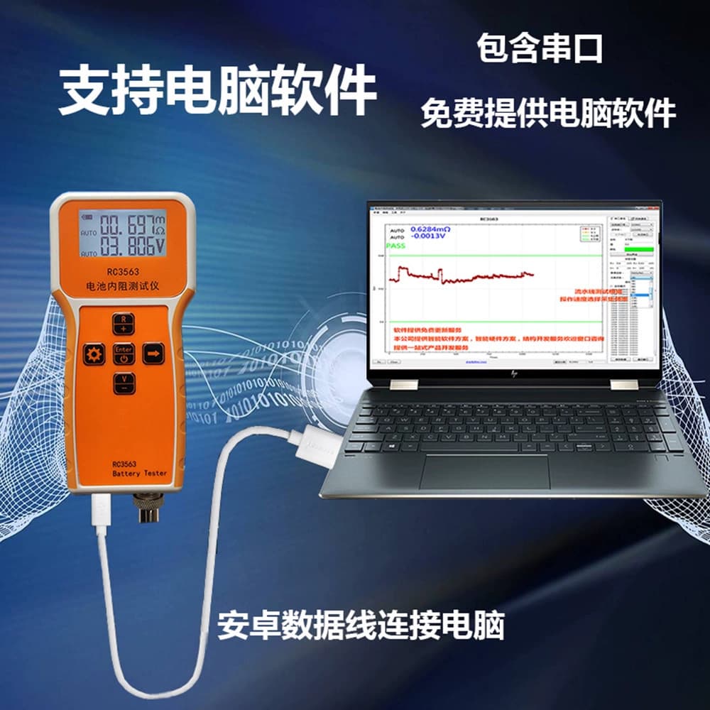 18650 Battery Internal Resistance and Voltage High-Precision Tester / Meter / LiFePO4 / Lead-Acid Battery RC3563