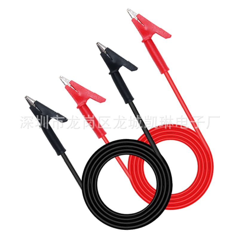 Digital Instrument Accessories, Test Connection Wires with Double-Ended Alligator Clips, Wholesale Multimeter Cables