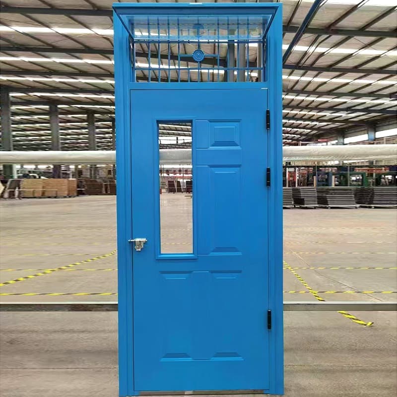 Steel Fire Door for Dormitories Office Buildings Security Door, Steel Classroom Door, Project Door with Transom Ventilation, Manufacturer