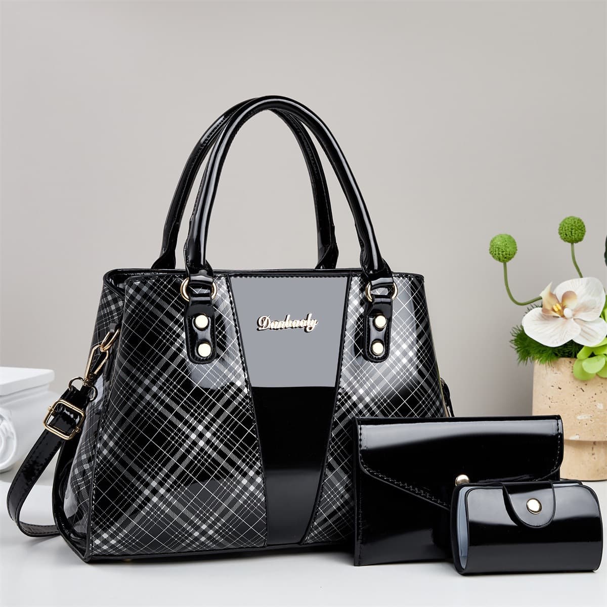 New Foreign Trade Multi-Piece Set Large Capacity Shoulder Crossbody Bag Fashion Commuter Handbag Mother-Child Bag 2025 Retro Large Bag