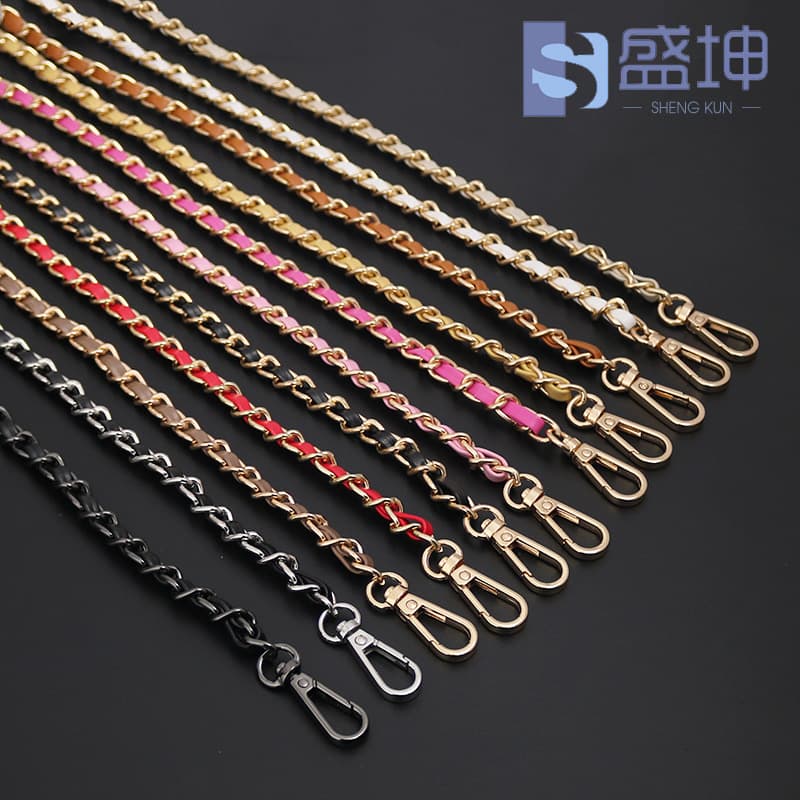 Ready Stock 120cm Bag Chains with PU Leather, Shoulder Straps for Crossbody Bags, Customizable