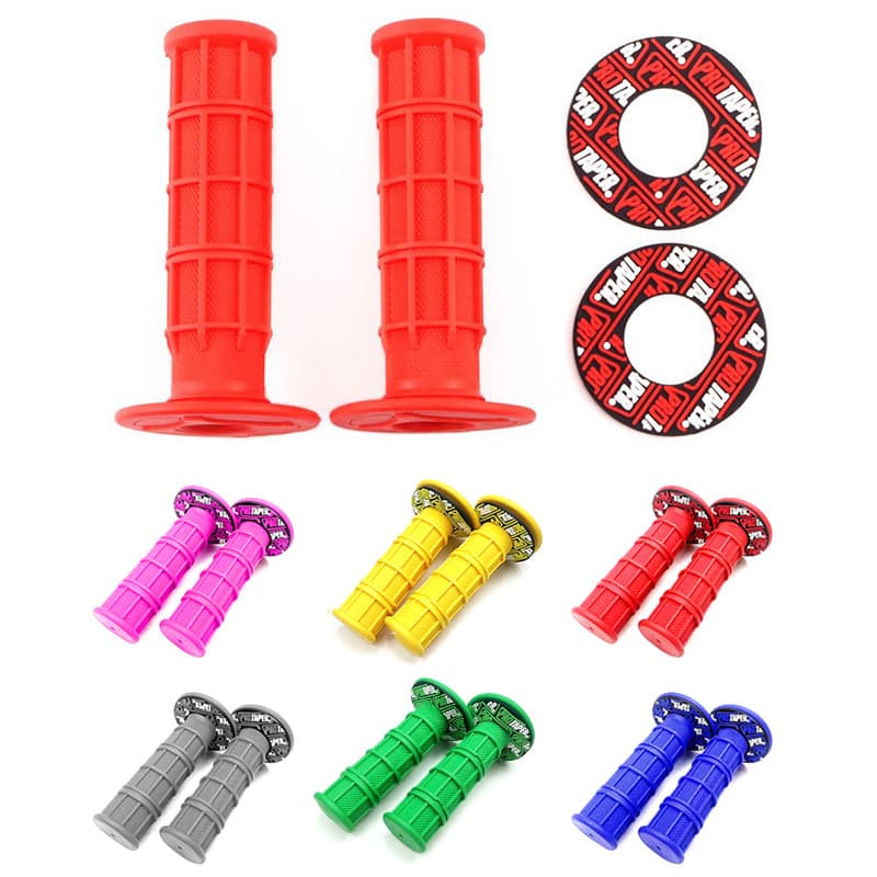Motorcycle sports car motorcycle handlebar rubber throttle grip soft rubber off-road vehicle color throttle handle anti-slip rubber sleeve