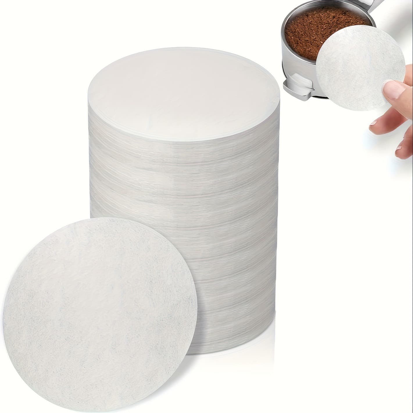 Round Italian handle bowl powder coffee machine filter paper, various Moka pots, Philharmonic pots, puree hand-brewed coffee filter paper