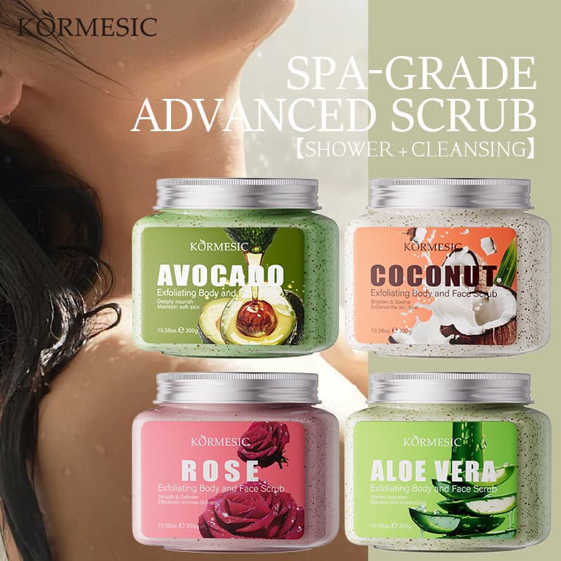 Kormesic Avocado Hydrating Mild Body Scrub Moisturizing Scrub Cross-Border Foreign Trade Manufacturer Wholesale