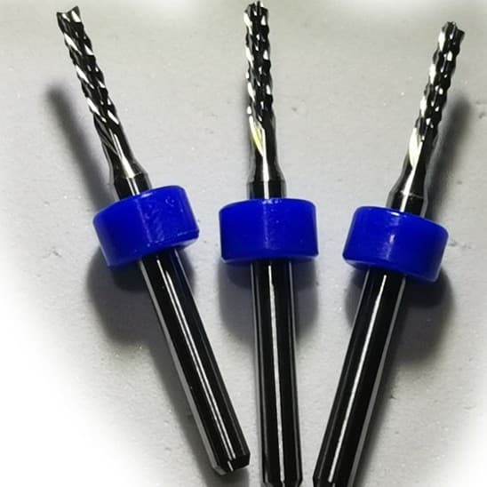 Left-hand PCB Router Bit Carbide Cutting Engraving Machine Micro Flat End Mill