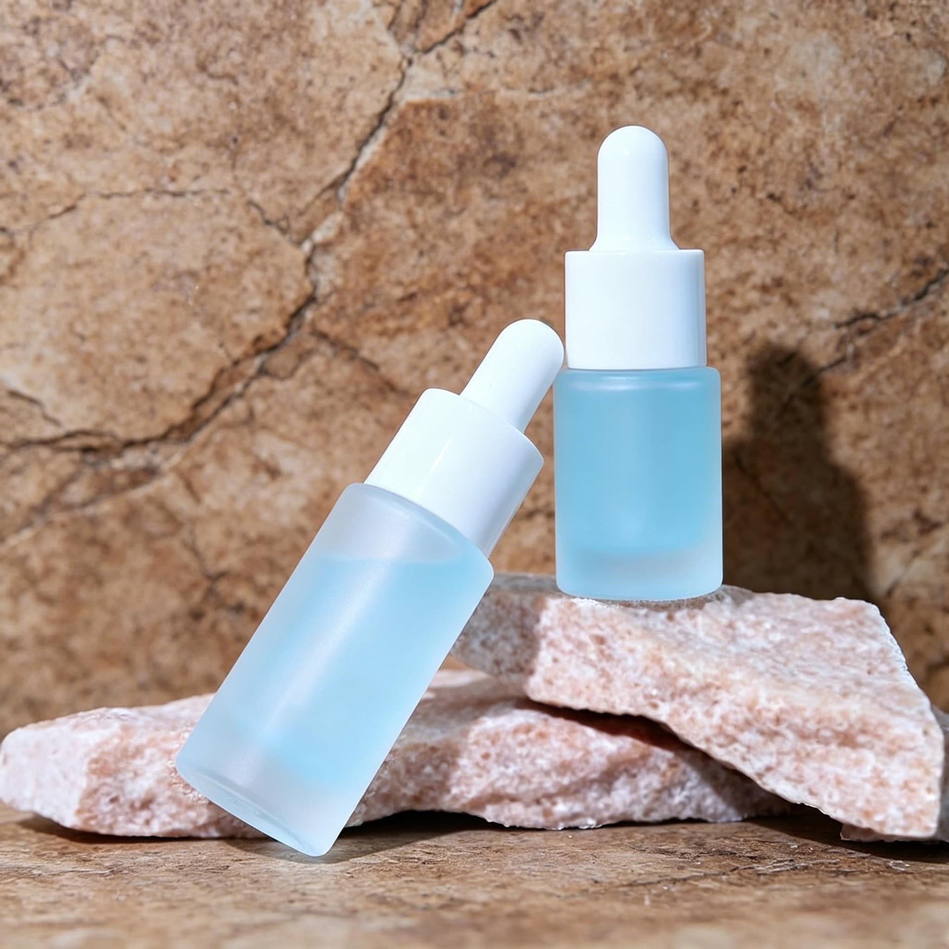 Serum Dropper Dispenser Bottle 5ml 10ml Clear Frosted Essential Oil Dropper Bottle Glass Rubber Bulb Dropper Bottle