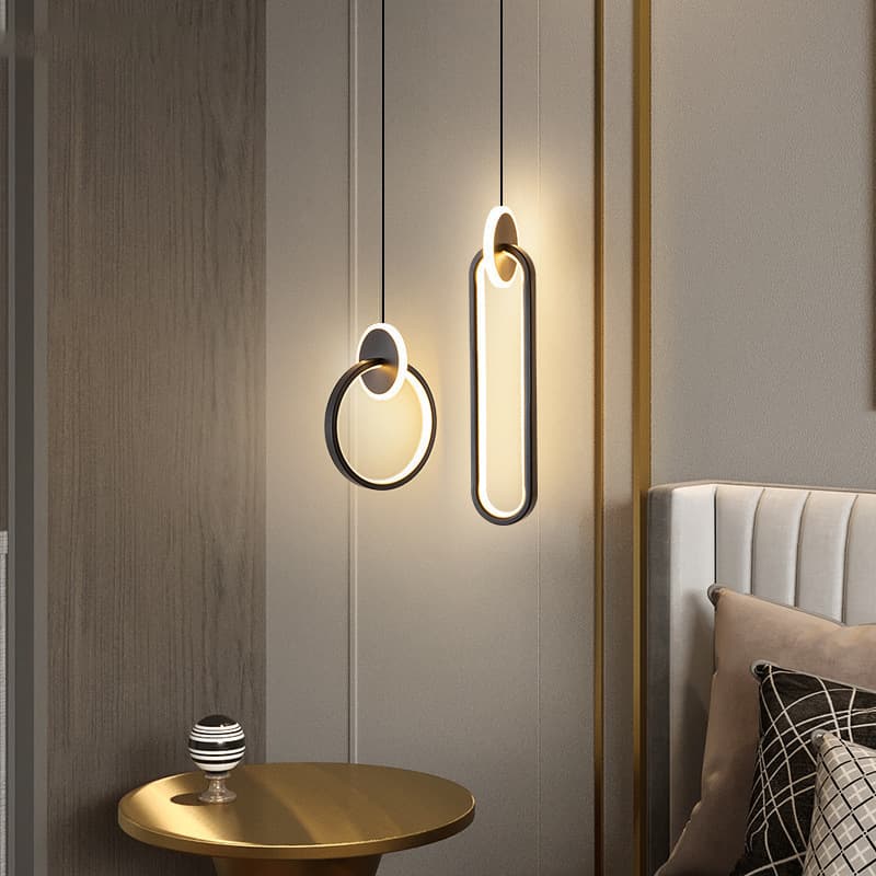 Modern Minimalist Restaurant Pendant Light, Nordic Living Room Ambient Night Light, Background Wall Lamp