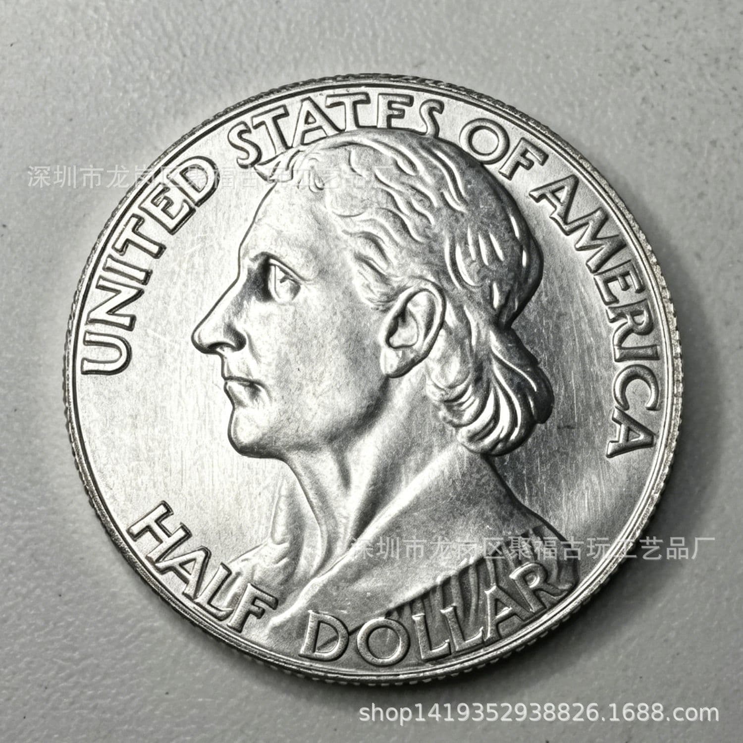 1935 US Daniel Boone Half Dollar Bicentennial Commemorative Silver Coin Cross-Border Collectible Craft