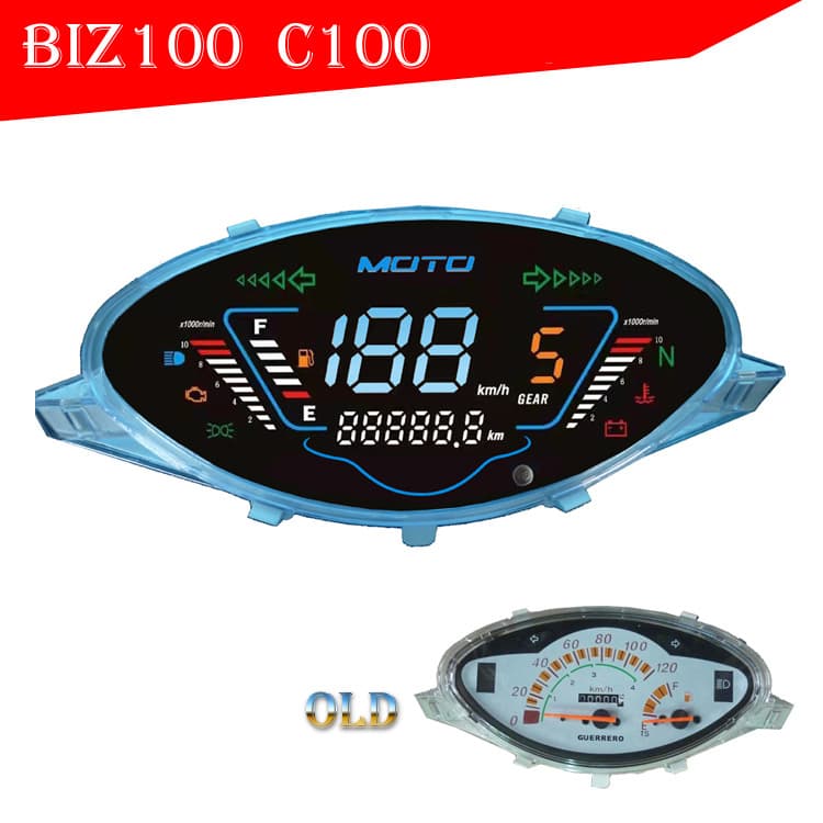 Brazilian market hot-selling C100 Biz electronic instrument assembly women's scooter instrument assembly modification