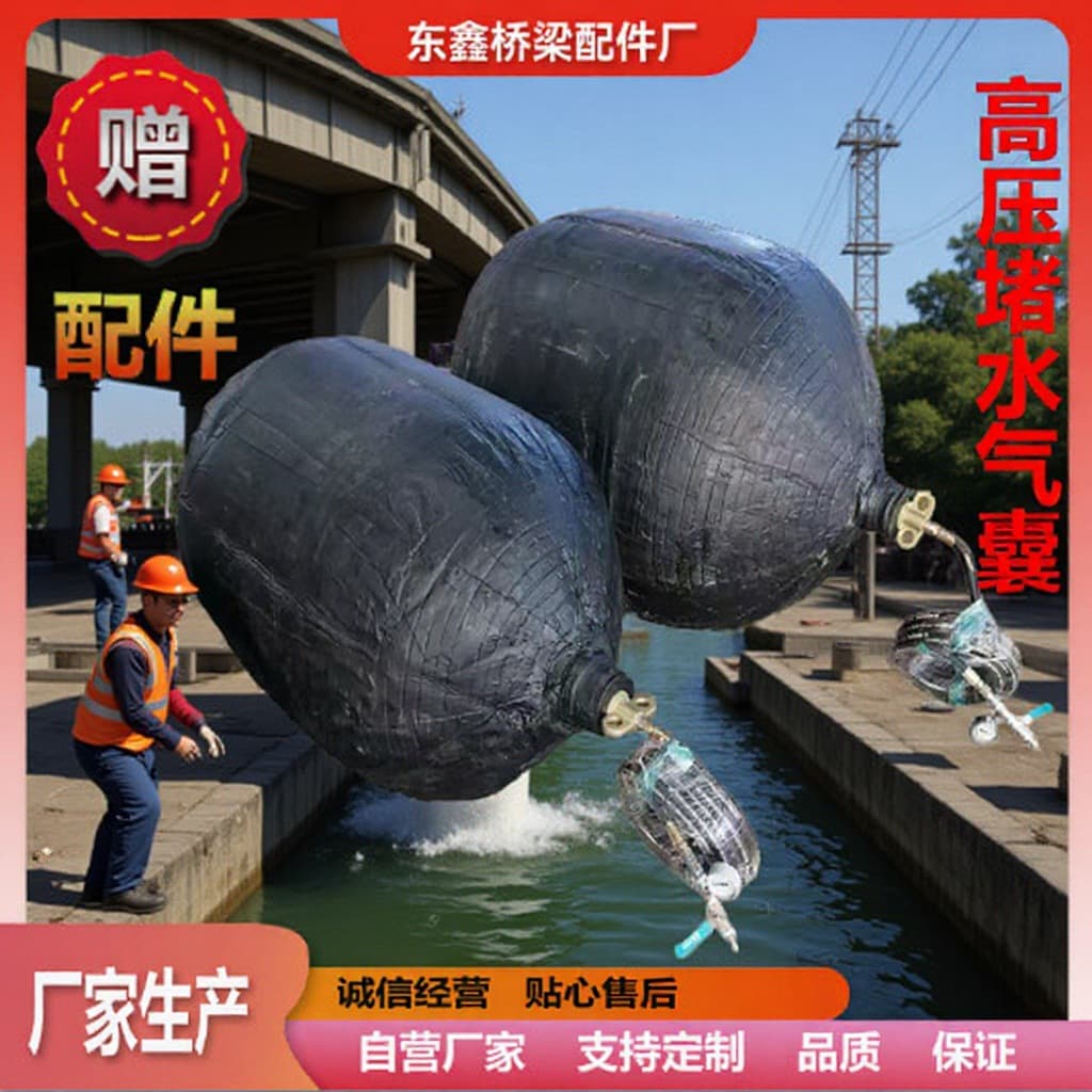 Manufacturer Wholesale Industrial Sealing Inflatable Airbag Diameter 300-2200, Pipeline Construction Leak and Water Blocking High-Pressure Airbag