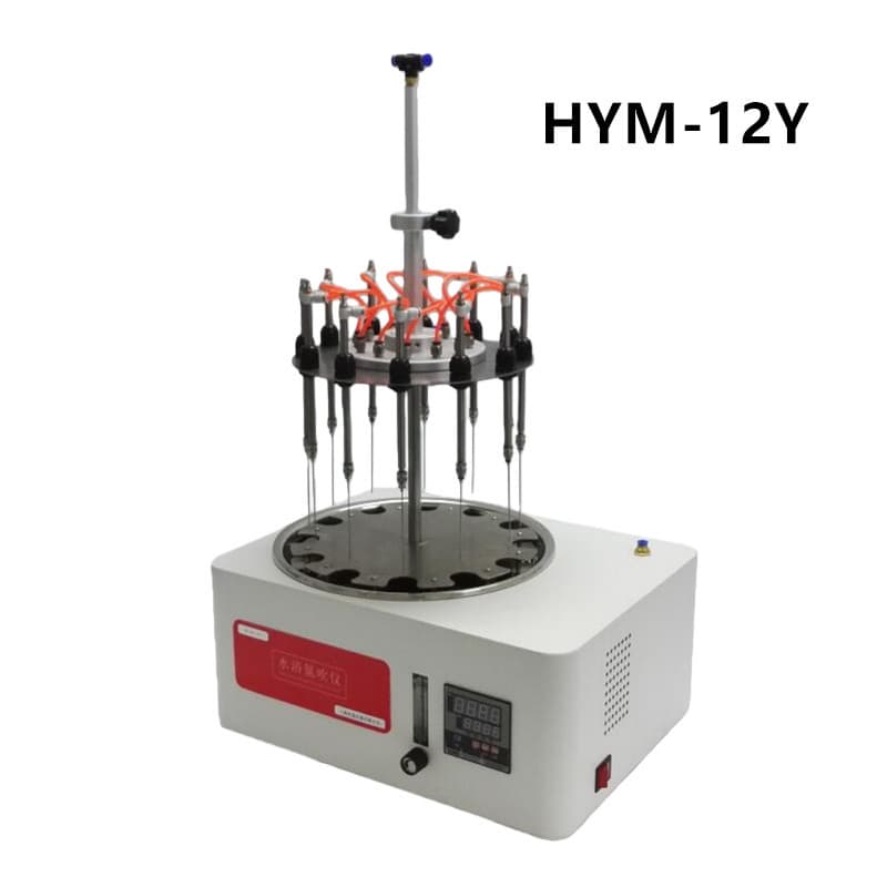 HYM-12Y Manual Lift Round Water Bath Nitrogen Blowdown Evaporator HYM-24Y Experimental Extraction Water Bath Nitrogen Blowdown Evaporator