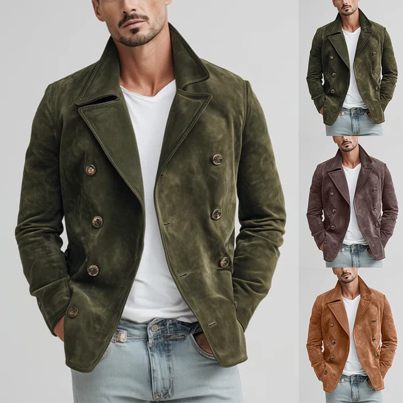 2026 European and American Autumn and Winter New Foreign Trade Amazon Hot-Selling Men's Casual Fashion Retro Jacket for Men