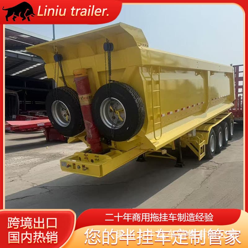 Manufacturer Sales Heavy Rear-Tipping Dump Trailer Lightweight Dump Semi-Trailer Integrated U-Shaped Rear-Tipping Dump Truck