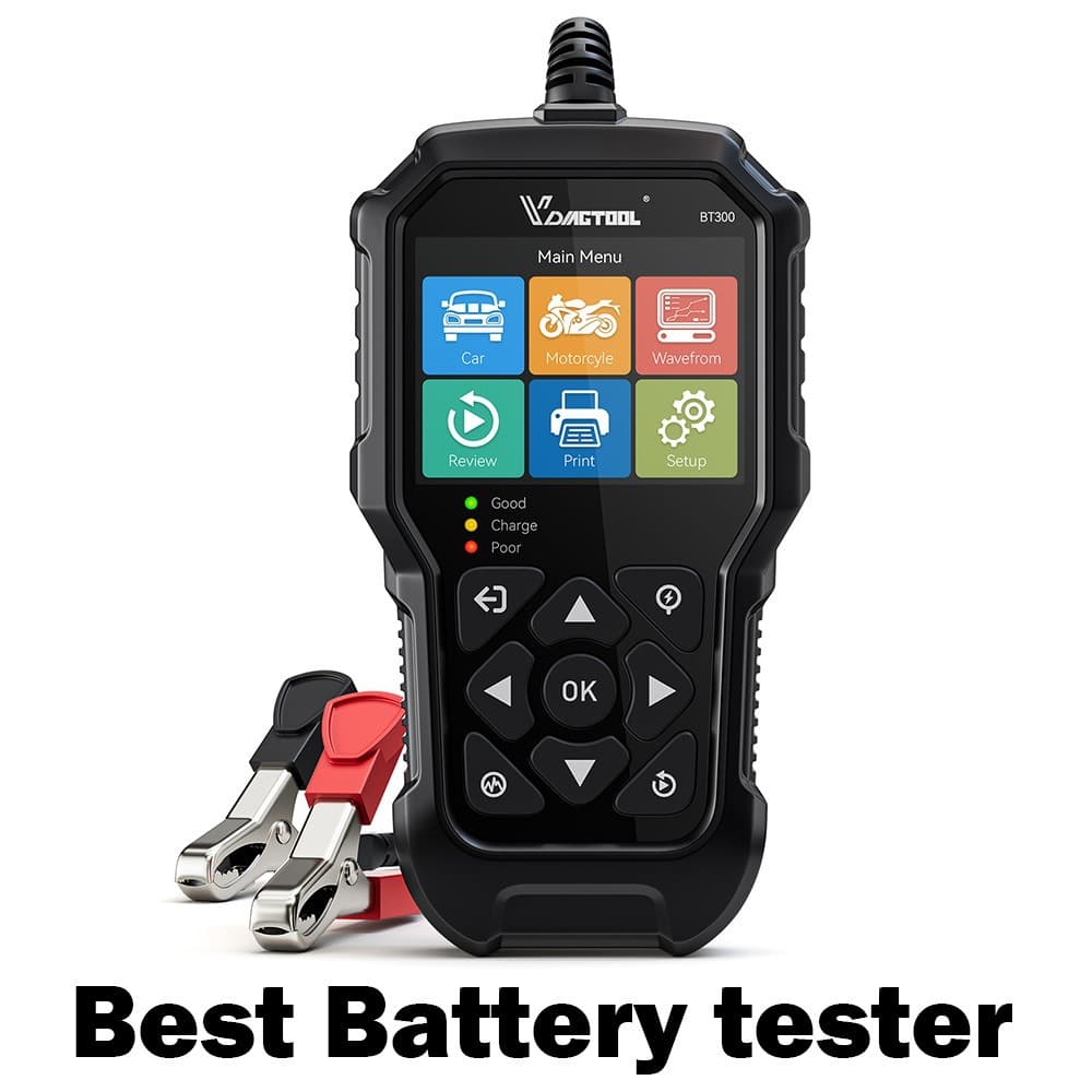 VDIAGTOOL BT300 Car Battery Tester 12V 24V Vehicle Digital Battery Analyzer