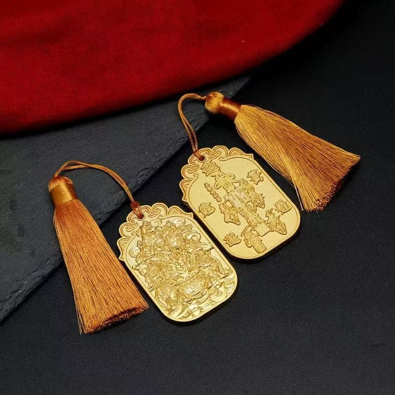 Five Paths to Wealth Token Pendant Gift Ornament Kui Xing Pointing to the Dipper Wen Chang Seven Stars Harmony Auspicious Pendant Tai Sui Token