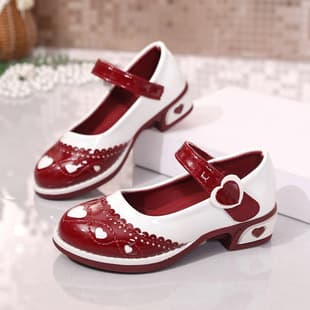 Export Girls' Princess Shoes Shallow Mouth Flats Spring Autumn Girls' Shoes Mary Jane Shoes Children's Leather Shoes