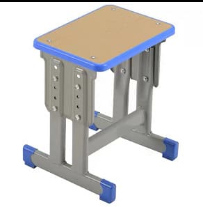 Factory direct sales of height-adjustable student stools, training desks and chairs, children's single-post and double-post square stools with backrests at special prices.