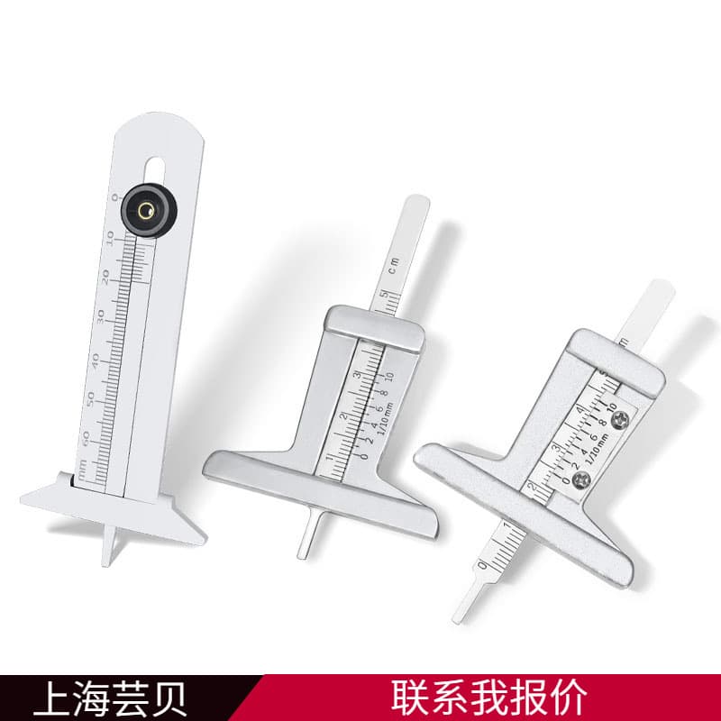 0-50mm Stainless Steel Tire Depth Gauge 5cm Depth Ruler 0-5cm Tire Tread Depth Gauge