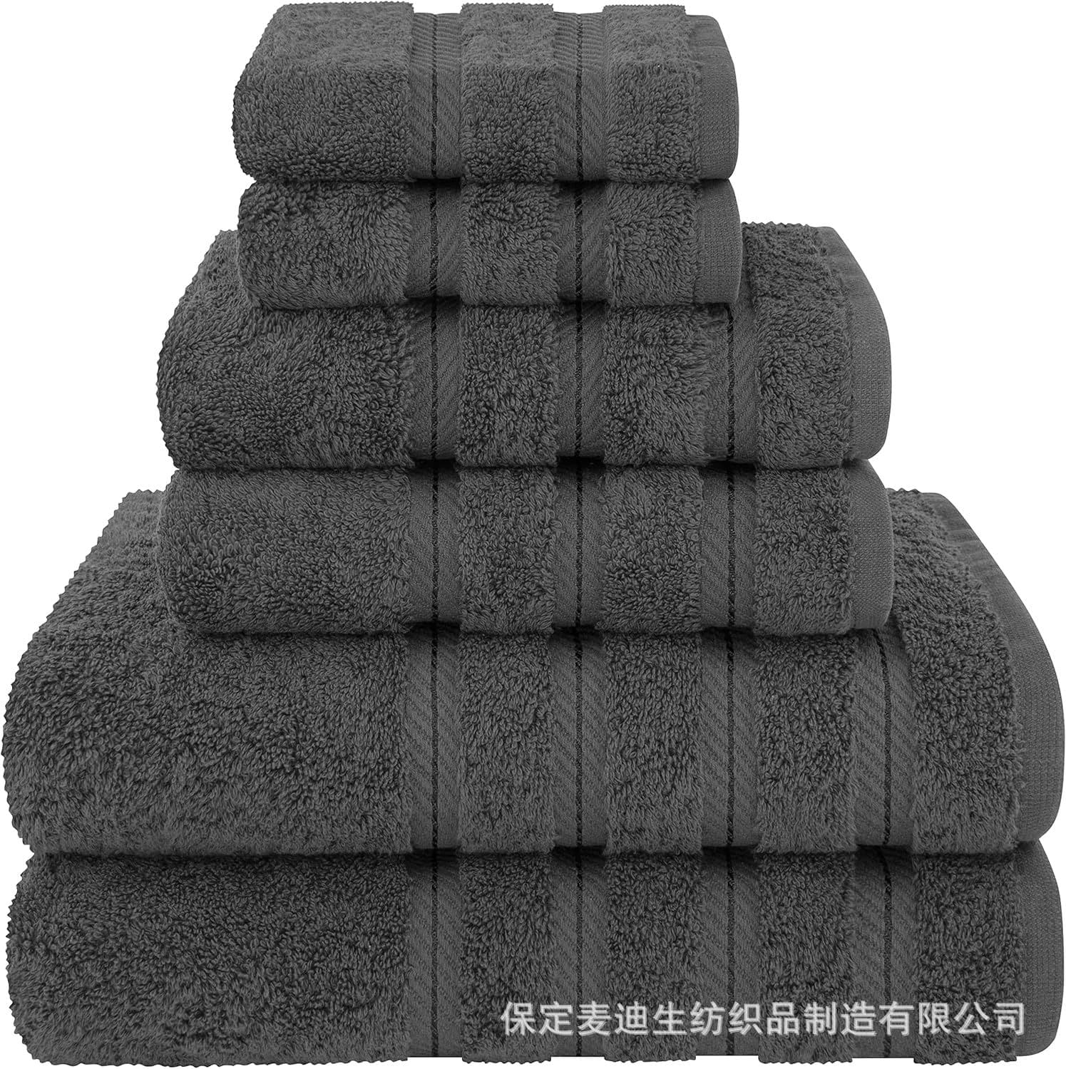 6pcs Purple Towel Set 1 Bath Towel 1 Hand Towel 1 Towel Set
