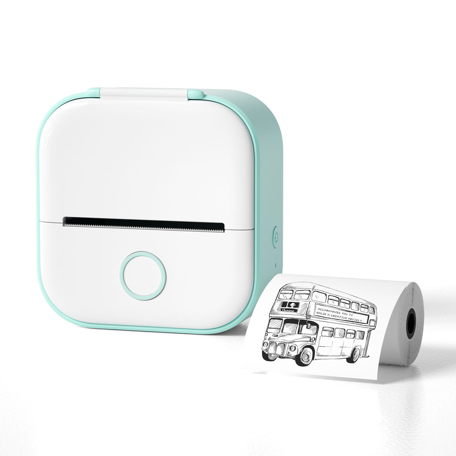 Phomemo T02 Mini Thermal Printer Portable Label Maker Bluetooth Phone Compatible Home Use Error-Printing Printer