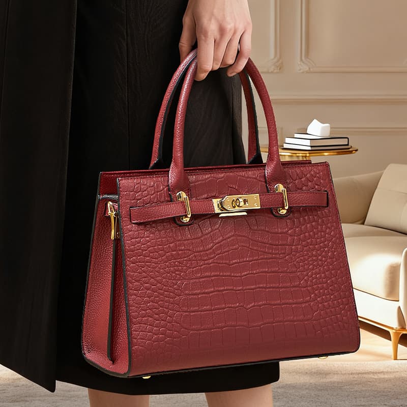 Large Capacity Bag Women 2026 New Style Genuine Leather Handbag Crossbody Wedding Shoulder Bag Premium Mom Bag