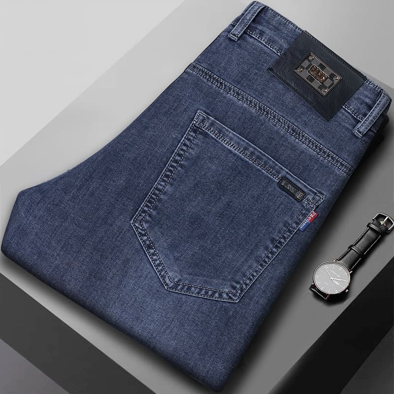 Men's Loose Straight Business Casual Jeans New Arrival Middle-aged Father's Pants Wholesale Summer Thin Style