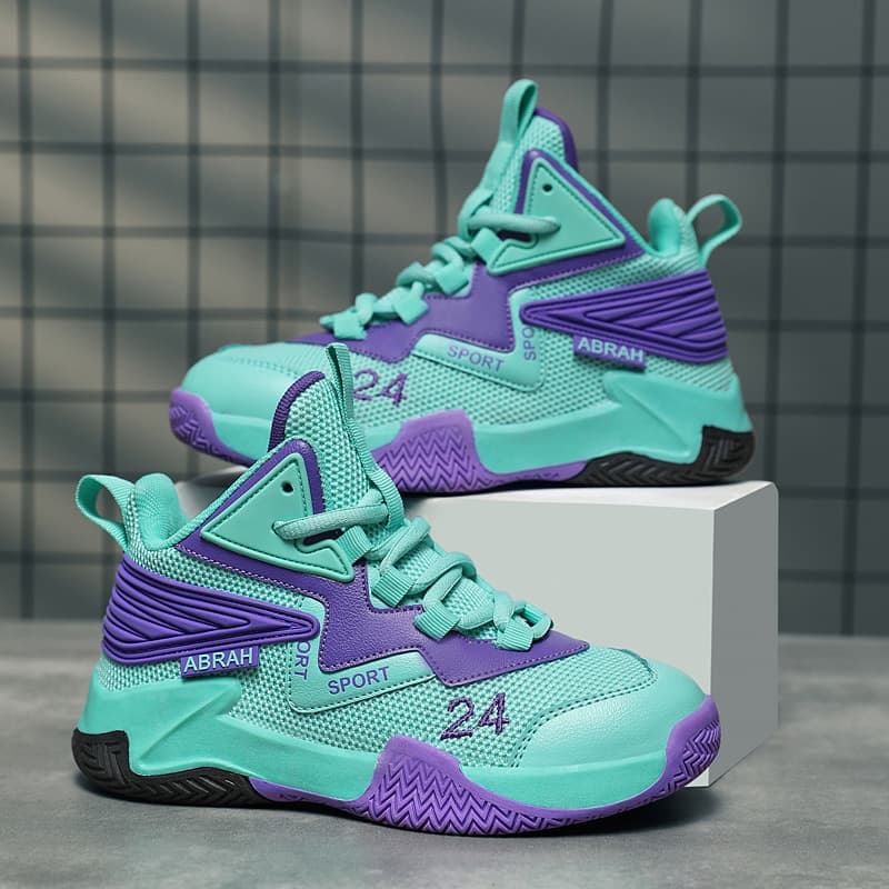 Children's Sports Shoes, Boys' Shoes, Four-Season Mesh Fabric Breathable Casual Shoes for Middle and Big Kids, Boys' Basketball Shoes, Cross-Border Running Shoes