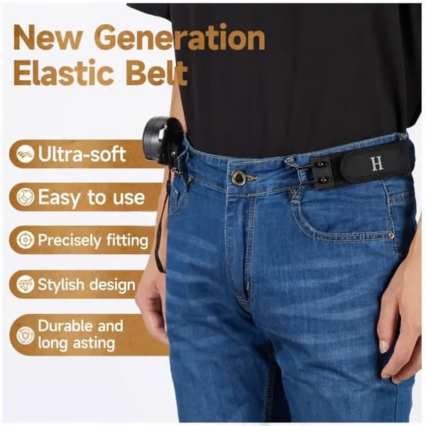 Cross-border hot product Tactical metal hook elastic belt