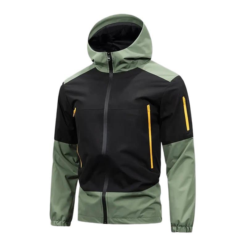 European Size Spring/Autumn New Tactical Windbreaker, Trendy Outdoor Jacket, Windproof and Rainproof Hooded Windbreaker