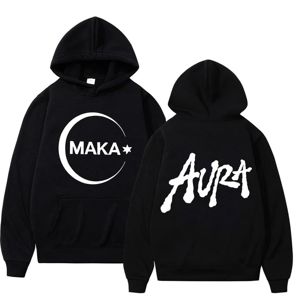 Rapper Maka Aura 2025 Tour Album Merch Vintage Hoodie Men