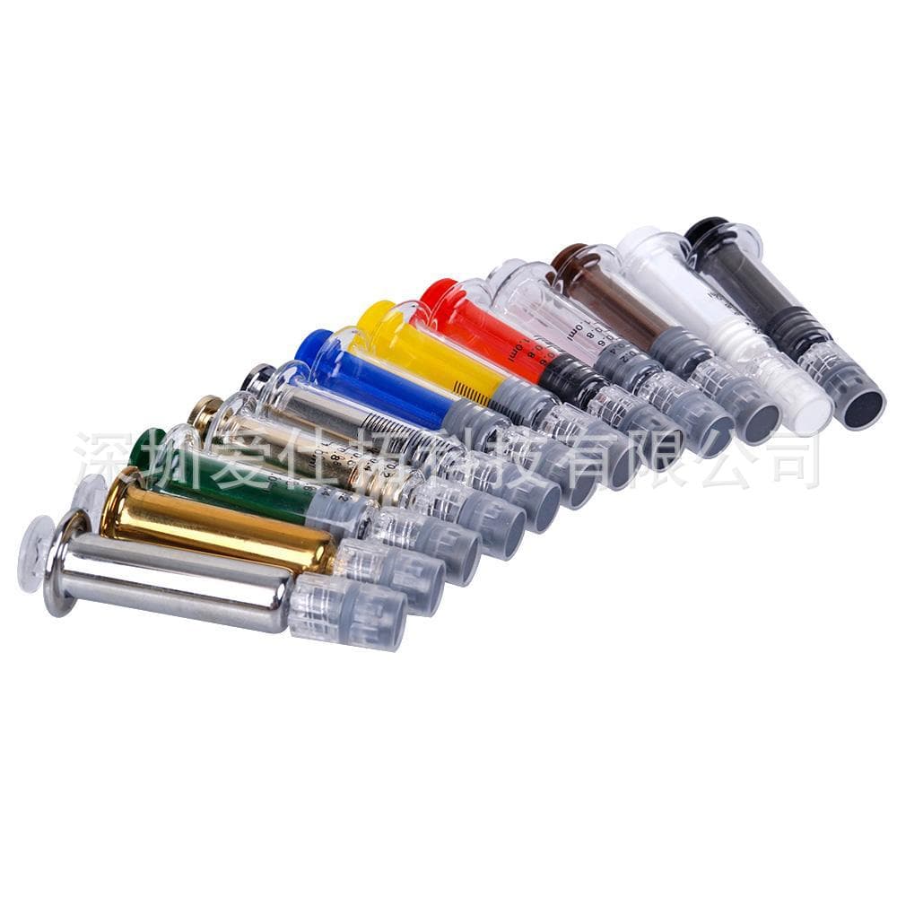 In-Stock Luer Lock Glass Syringe 1ml Pre-Filled Syringe with Metal Needle CBD Hemp Oil Syringe