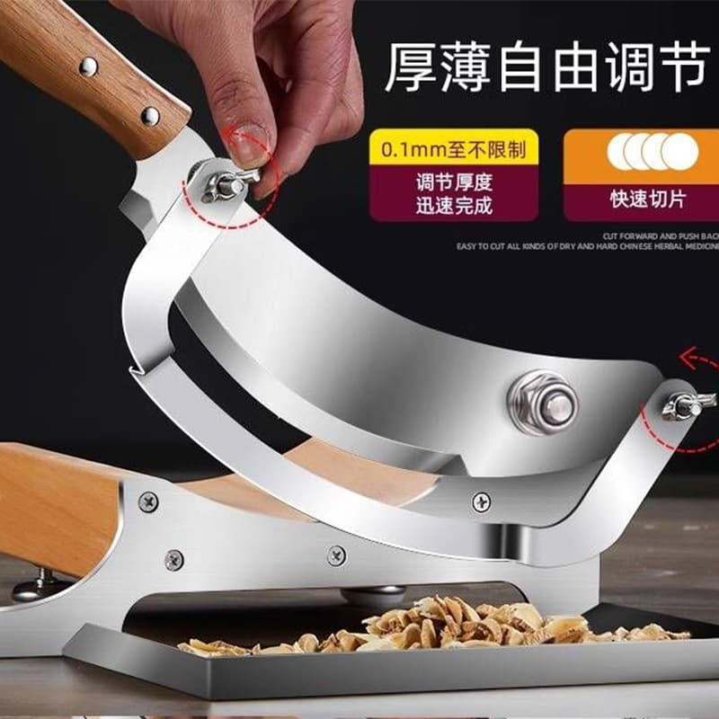 Small Household Herb Cutter, Manual Commercial Slicer for Deer Antler, Lingzhi, and American Ginseng