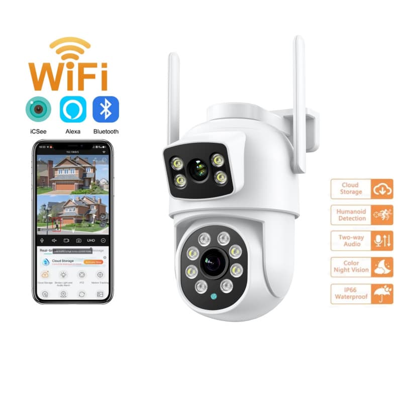 IP Camera 4k/2k Full Color Smart WIFI Home Security CCTV Camera HD Night Vision Network