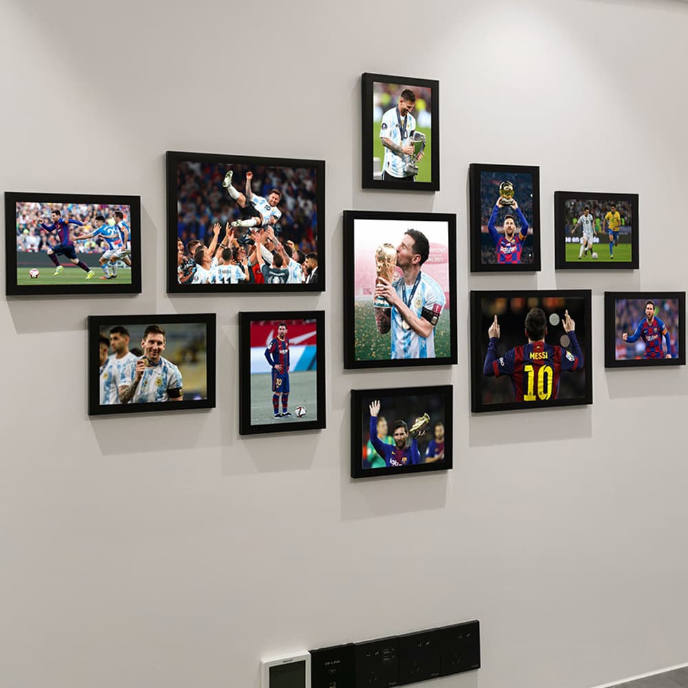 Messi Poster Decorative Painting Living Room Sofa Background Wall Photo Wall Football Argentina World Cup Winning Frame Wall