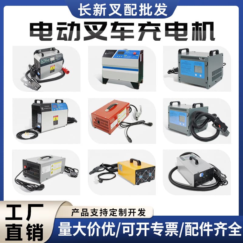 Electric forklift charger integrated Heli Hangcha EP lithium battery lead-acid charger forklift parts 24V 48V 80V
