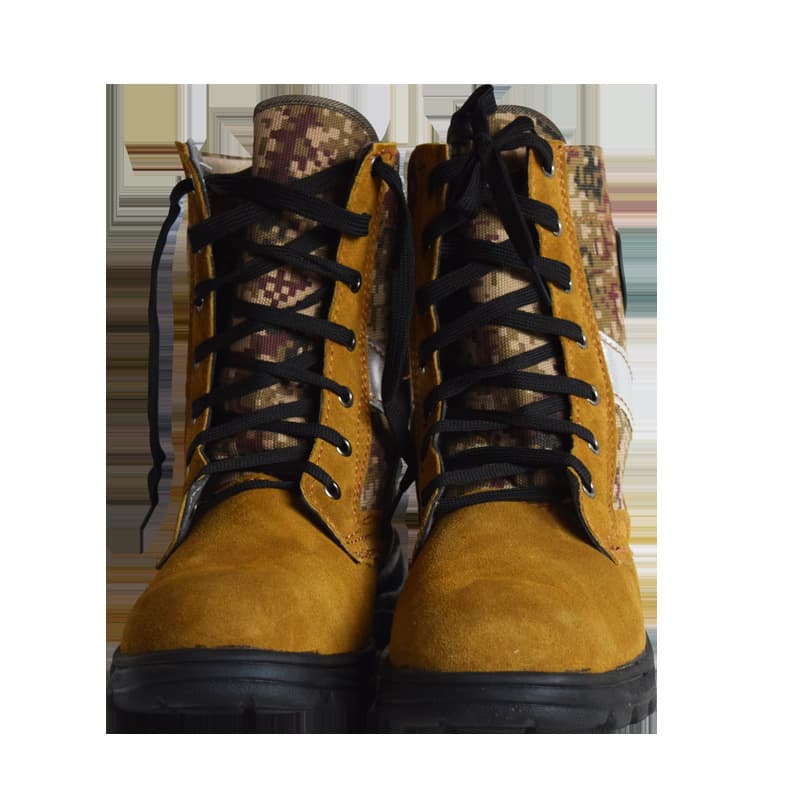 Forest Fireproof Boots Anti-Smash Shoes Firefighting Boots Puncture-Proof Boots Fire-Resistant Boots Suede Forest Boots Camouflage Boots
