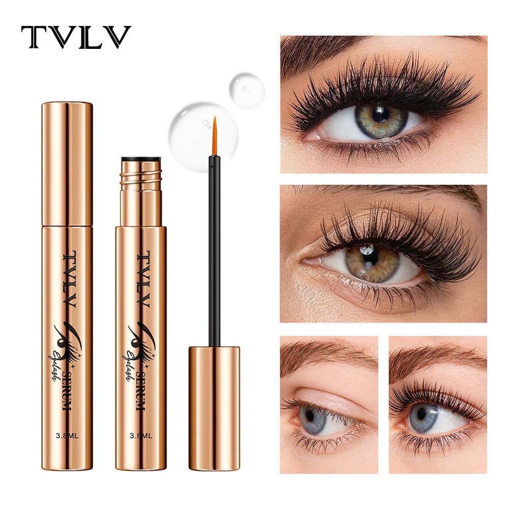 Cross-border TVLV Eyelash Lengthening Serum, Eyelash Essence for Nourishing and Thickening, Natural Transparent Base Eyelash Serum TK