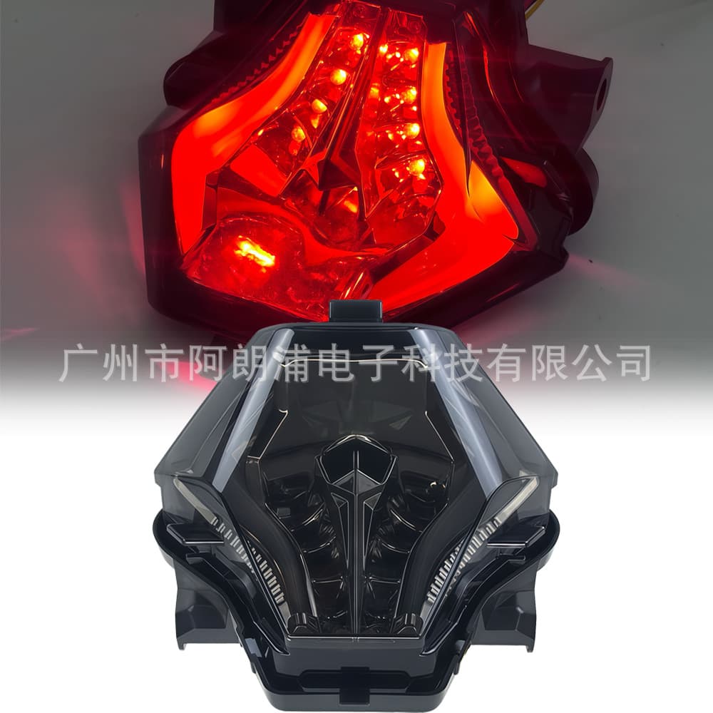 Compatible with Yamaha R3 Y15 ZR LC150 LED Motorcycle Tail Light Brake Light Running Light Smoked Tail Light