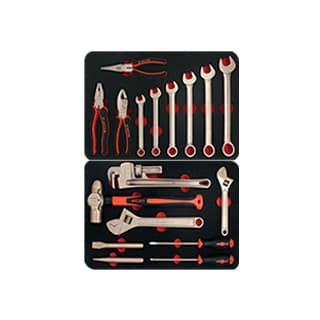 Explosion-Proof Combination Tool Set 17-Piece Non-Sparking Tool 18-Piece Set Copper Hardware Tools Factory Direct