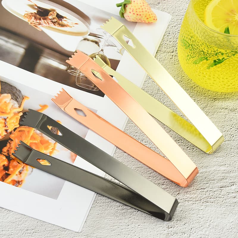 Mini Ice Tongs, Bar Ice Bucket and Ice Cube Tongs, Multi-Use Ice Pellet Tongs, Food Tongs, Minimalist Cube Tongs, Stainless Steel Ice Tongs