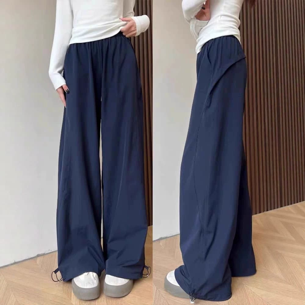 2026 Women's Summer New Sun Protection Linen Quick-Dry Cargo Pants Thin Sports Pants Casual Loose Pants