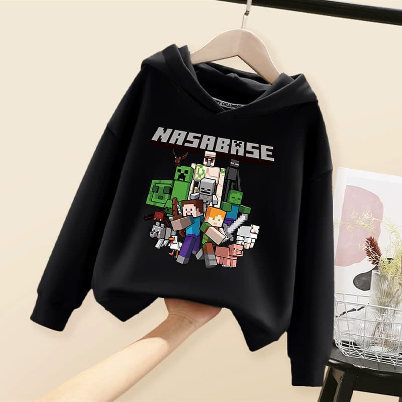 Stylish Korean-style Cartoon Hoodie for Big Kids, Boys' New Spring/Fall Casual Sportswear Top