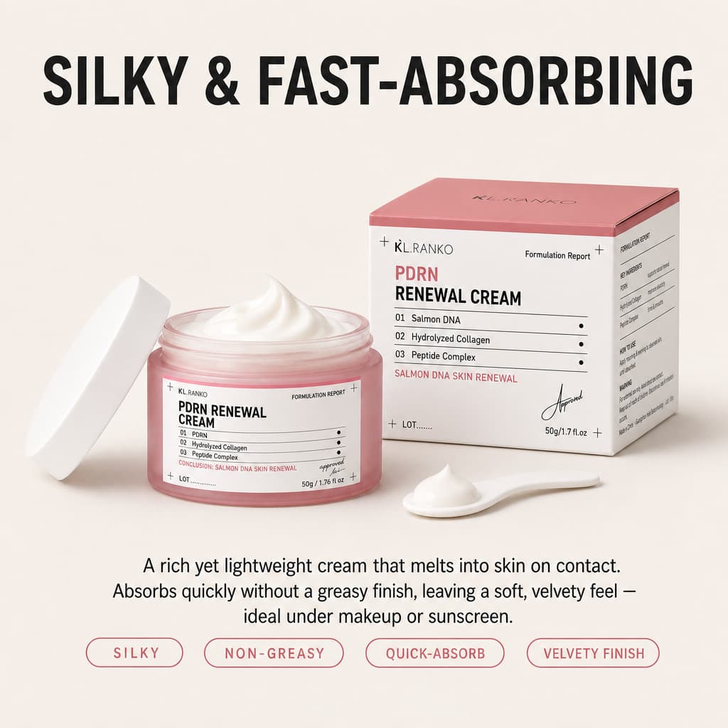 Cross-border PDRN Renewal Cream DNA Collagen Polypeptide Repair Firming Soothing Refining Skin Texture Facial Care